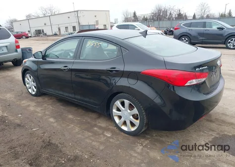 2013 Hyundai Elantra Limited z USA, uszkodzony, nr VIN 5NPDH4AE1DH286350